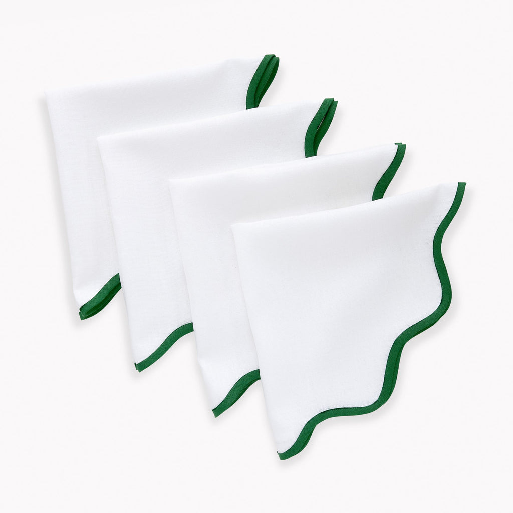 Giselle Scallop Edge Napkins, Set of 4