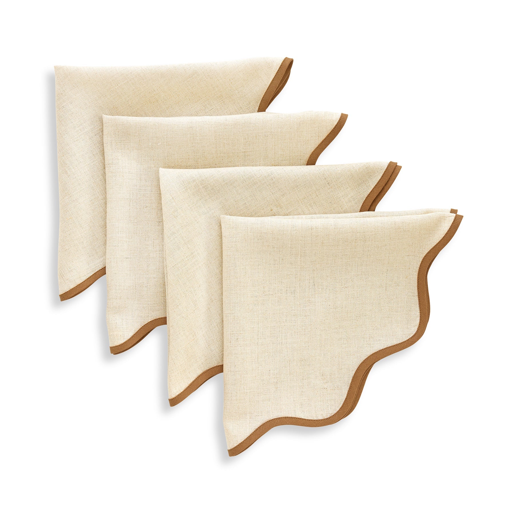 Giselle Scallop Edge Napkins, Set of 4