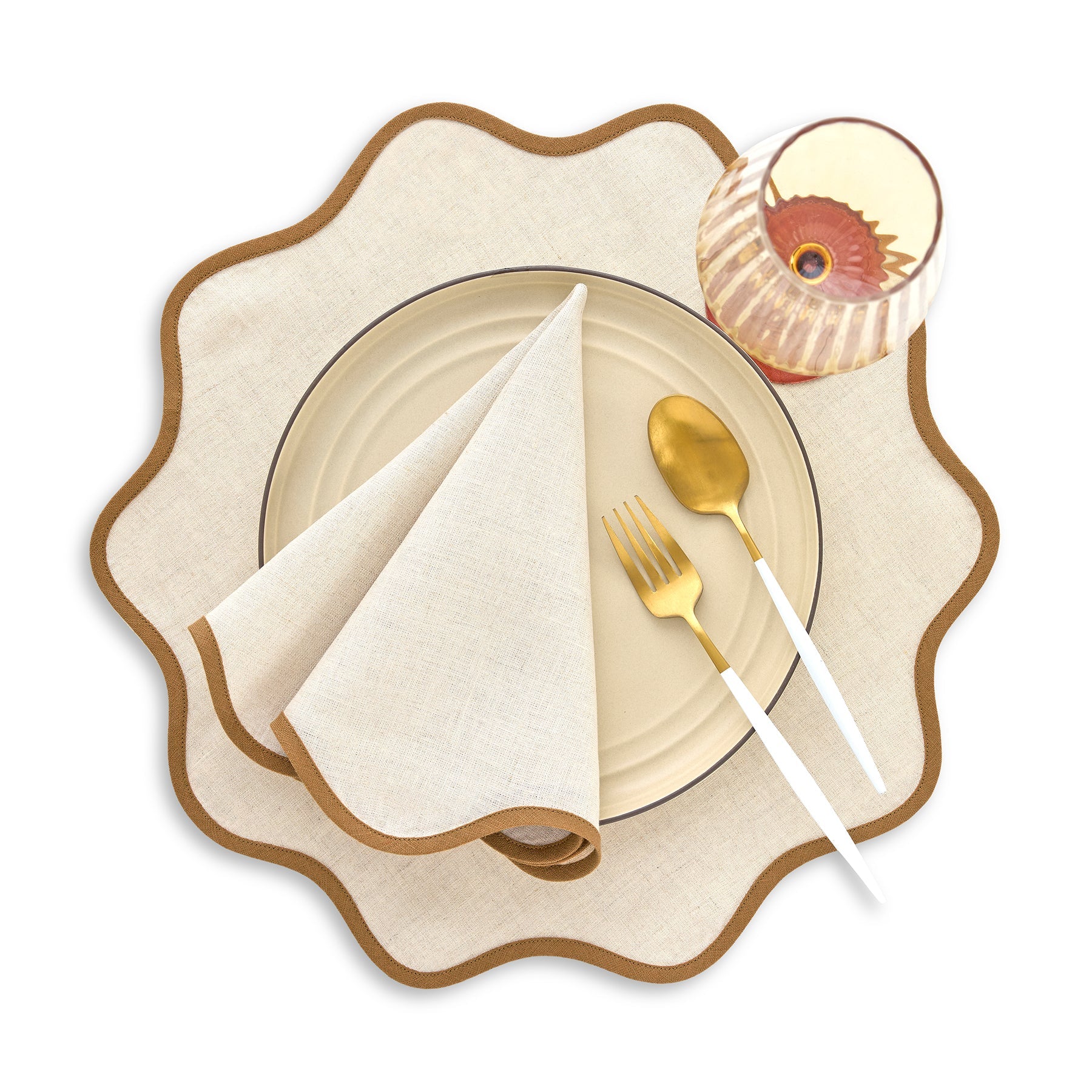 Giselle Scallop Edge Napkins, Set of 4