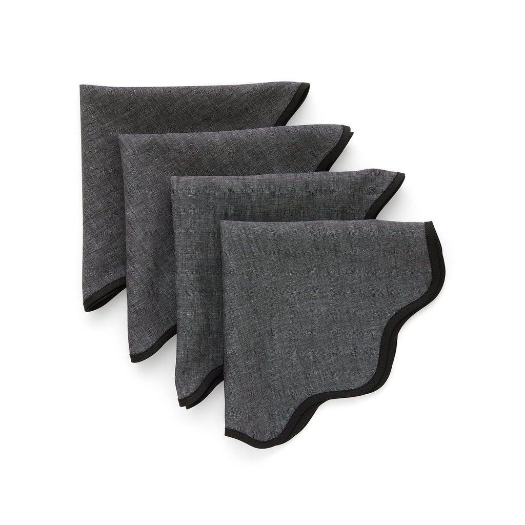 Giselle Scallop Edge Napkins, Set of 4