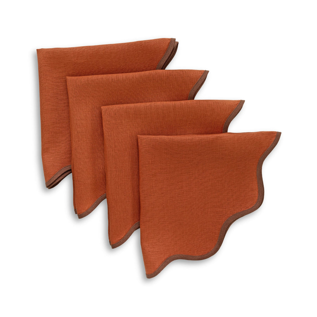 Giselle Scallop Edge Napkins, Set of 4