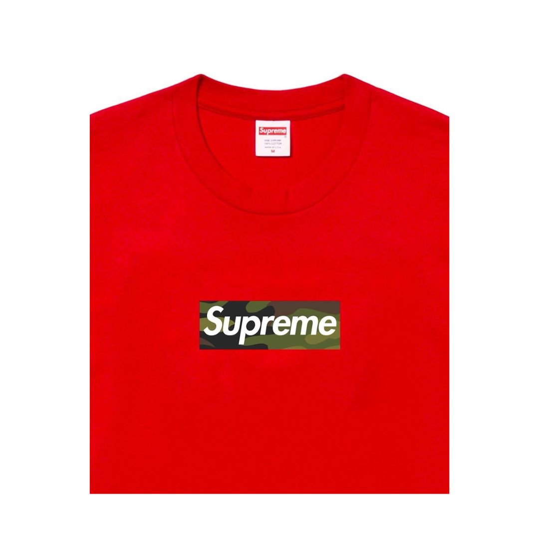 Supreme Camo Box Logo Tee FW23 Red
