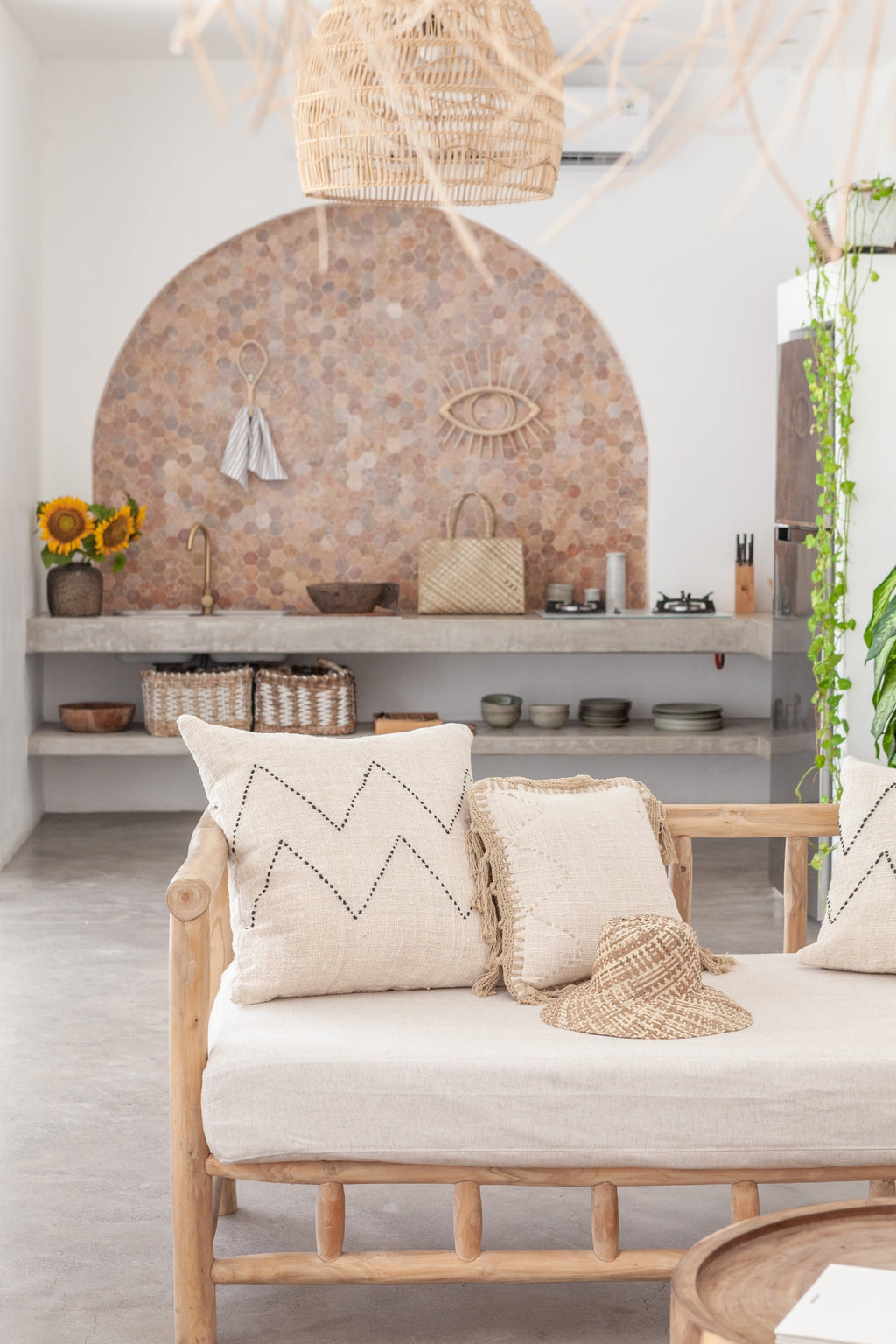 Ombre Woven Bucket Hat