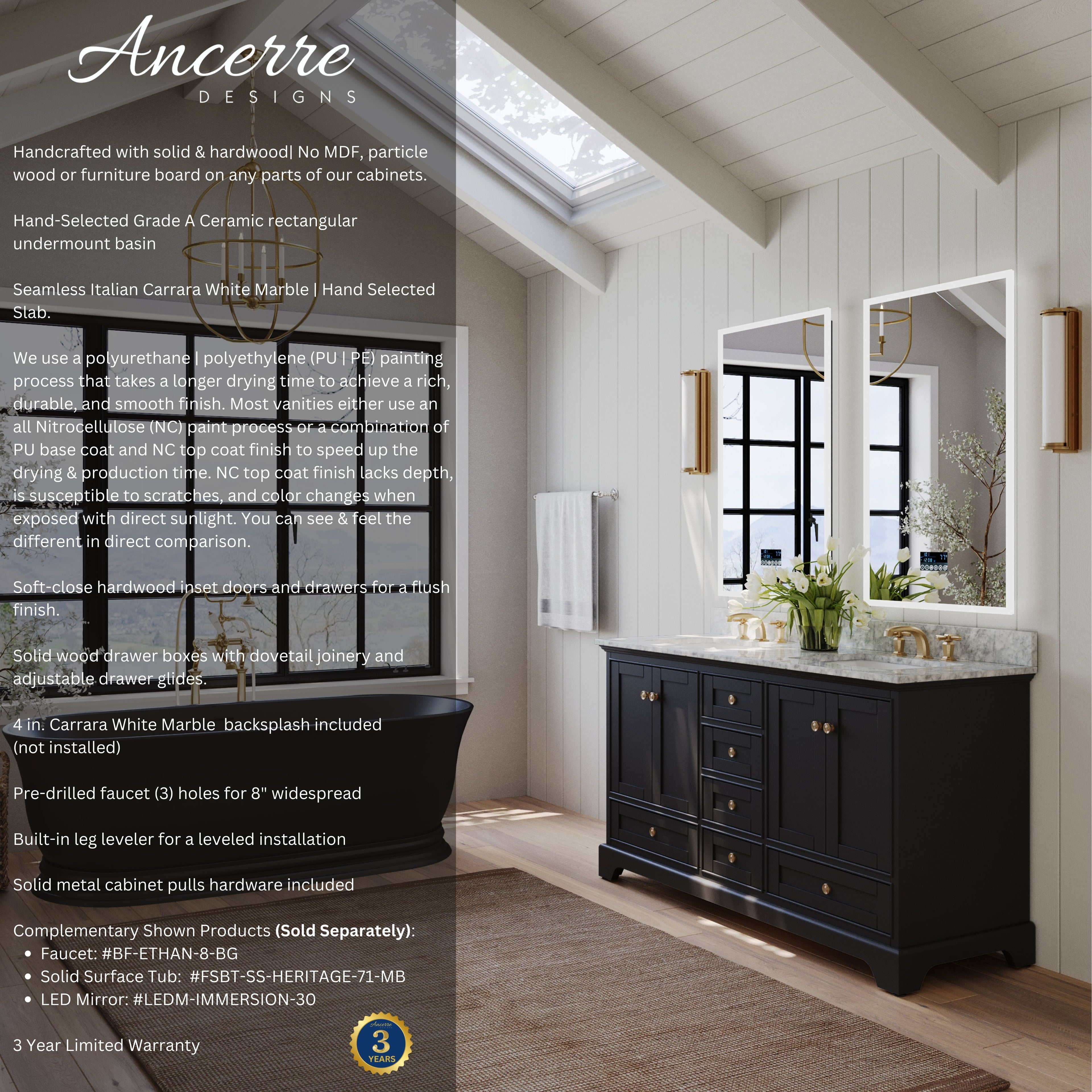 Audrey 66" Bath Vanity Set