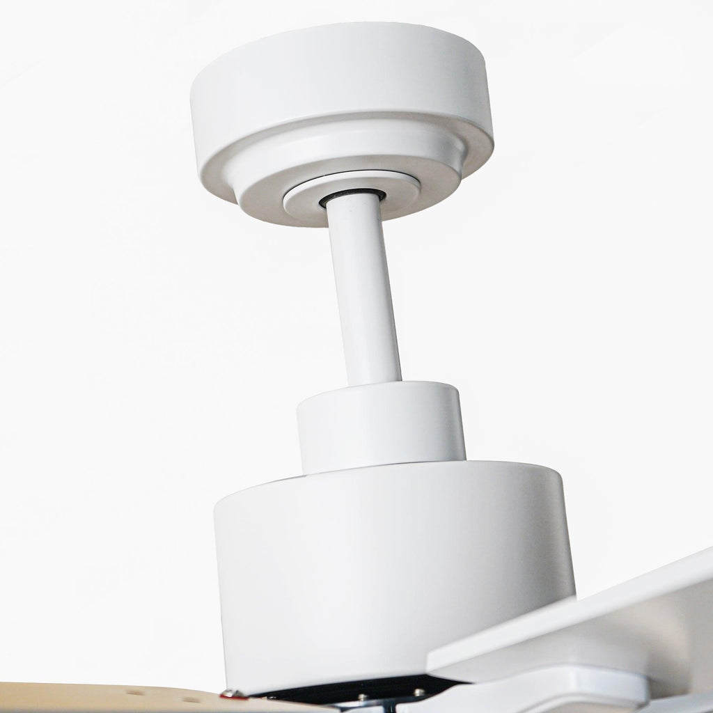 72 Inch Elbe Modern Downrod Mount Ceiling Fan with Light and Remote Control