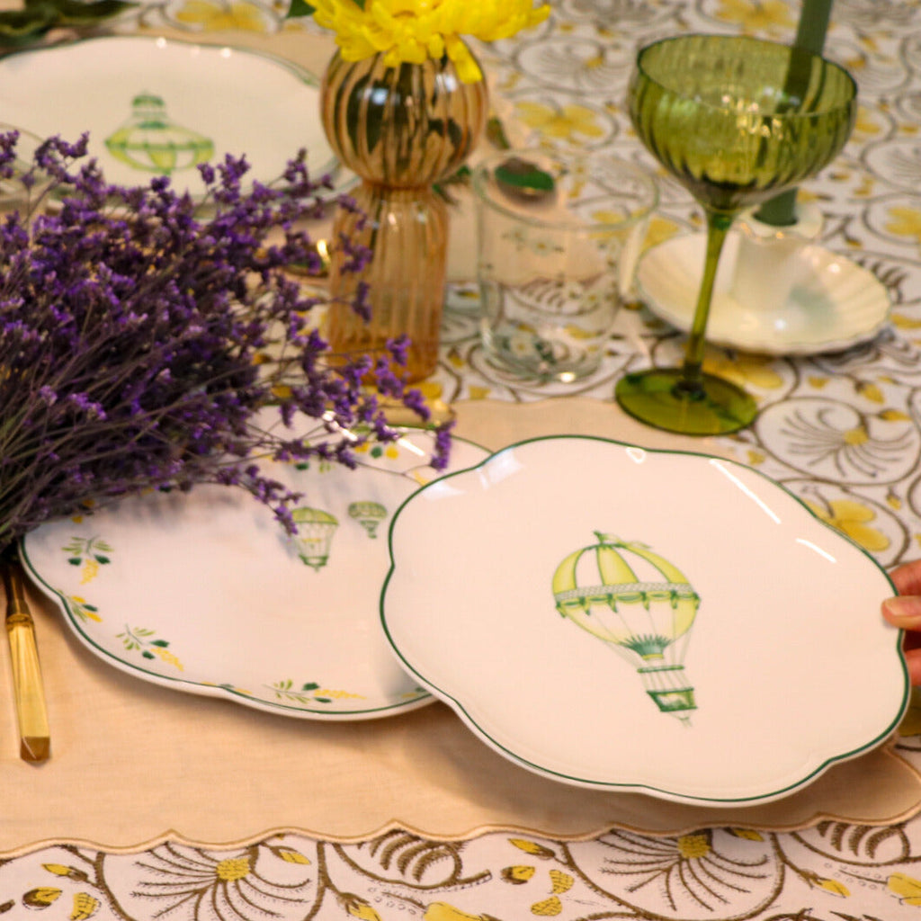 Valensole Lavender Scalloped Dinner Plate - Set of 4