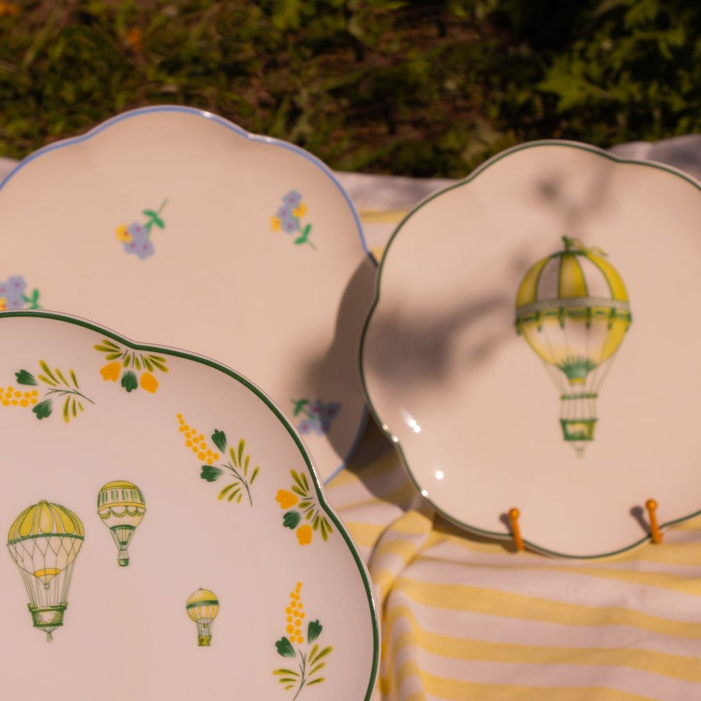 Valensole Lavender Scalloped Dinner Plate - Set of 4