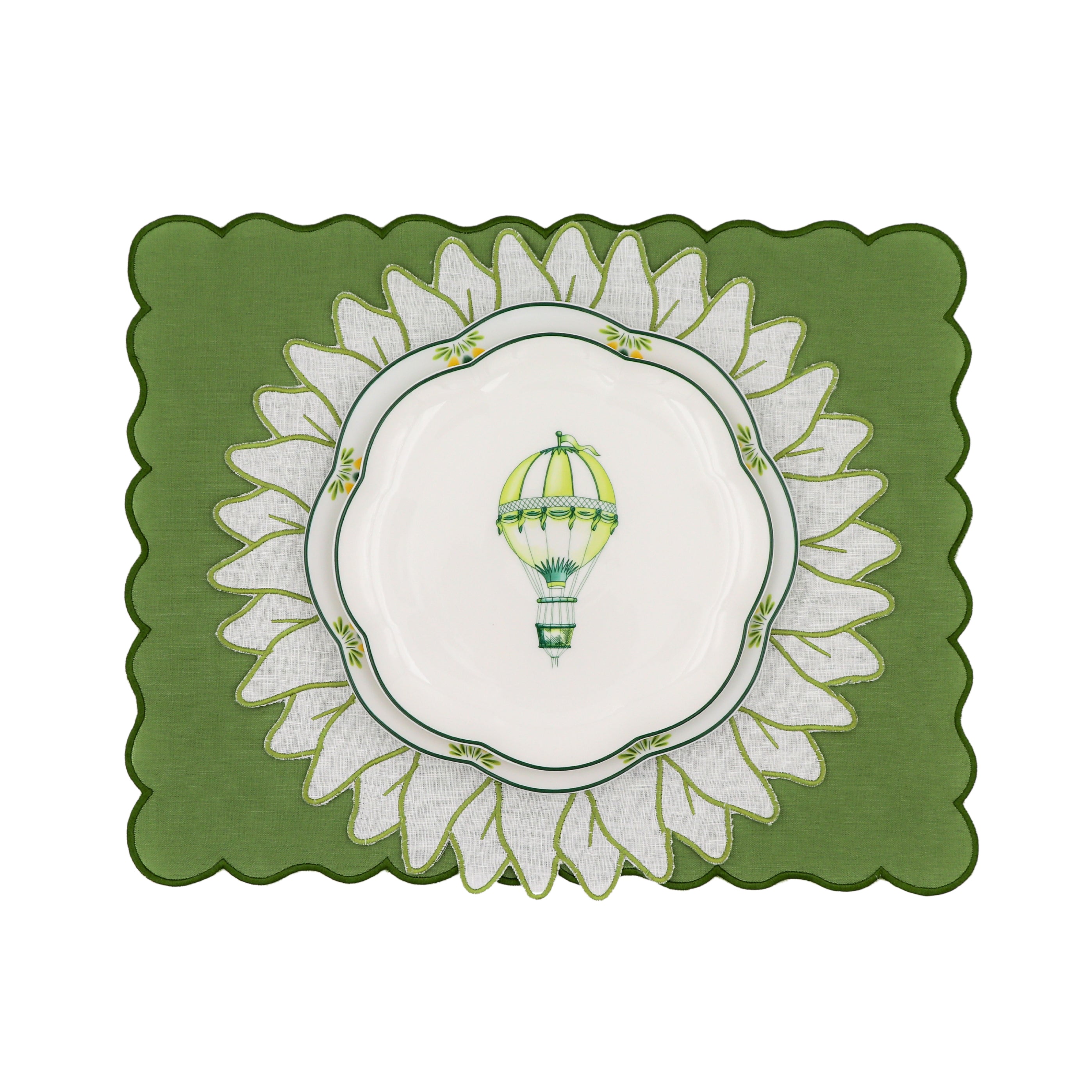 Valensole Lavender Scalloped Starter Plate - Set of 4