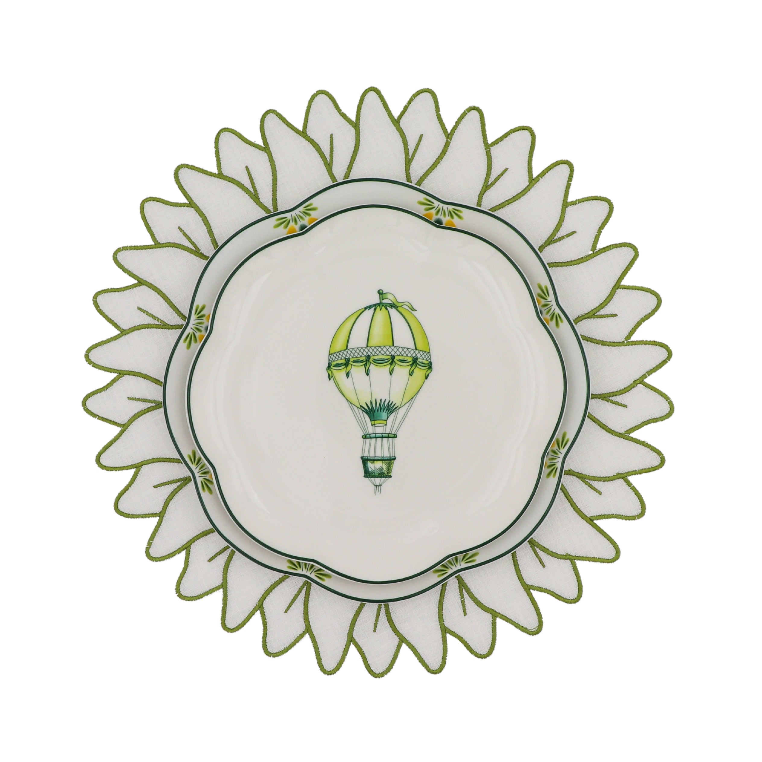 Valensole Lavender Scalloped Starter Plate - Set of 4
