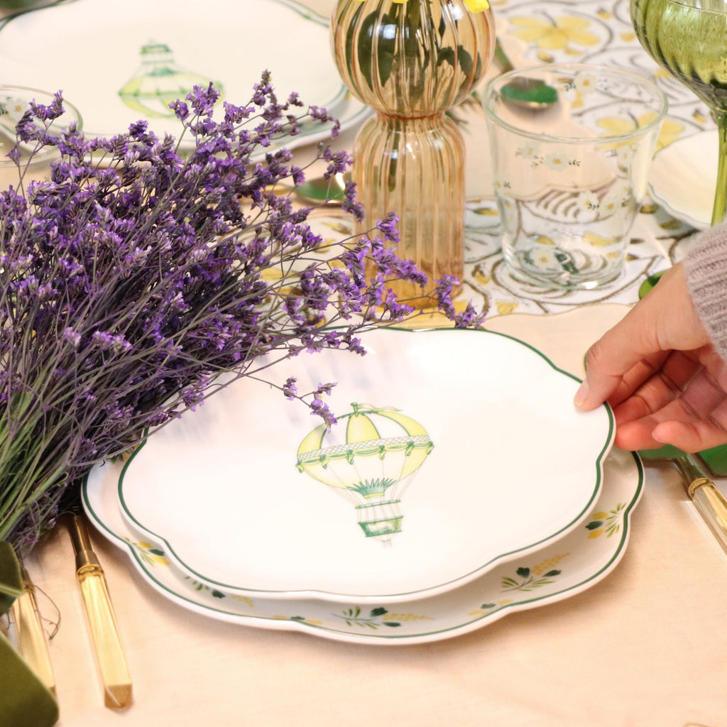 Valensole Lavender Scalloped Starter Plate - Set of 4