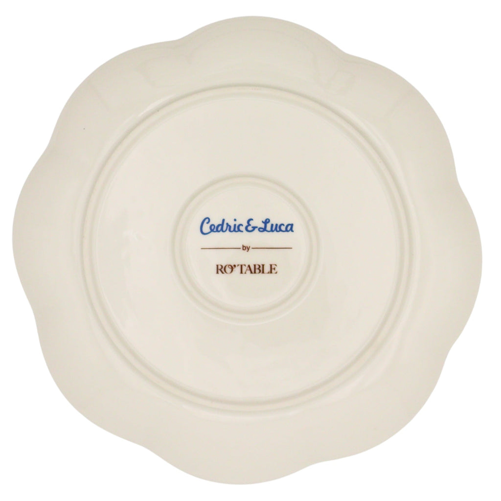 Valensole Lavender Scalloped Starter Plate - Set of 4