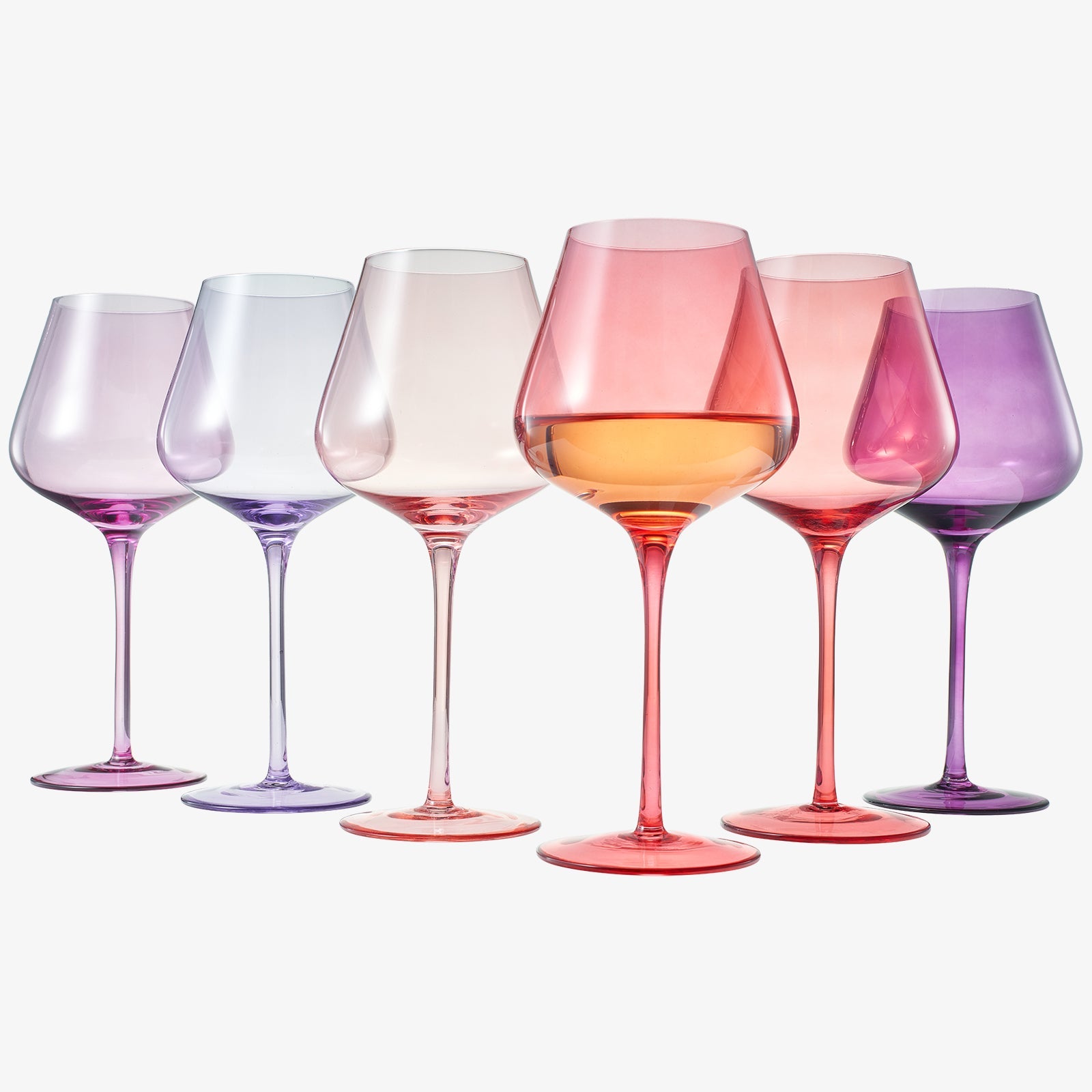 Love Stemmed Wine Glassware, Set of 6