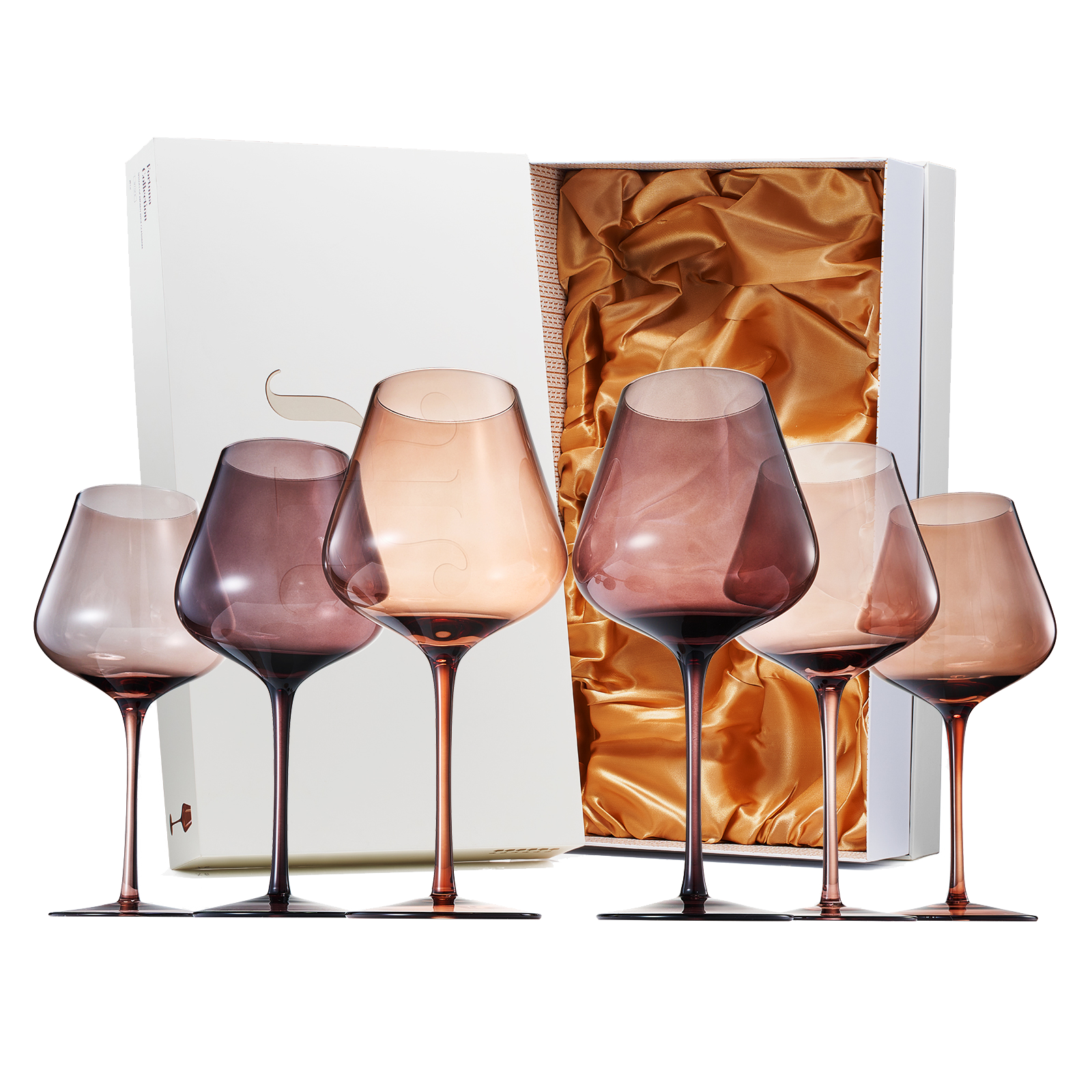Love Stemmed Wine Glassware, Set of 6