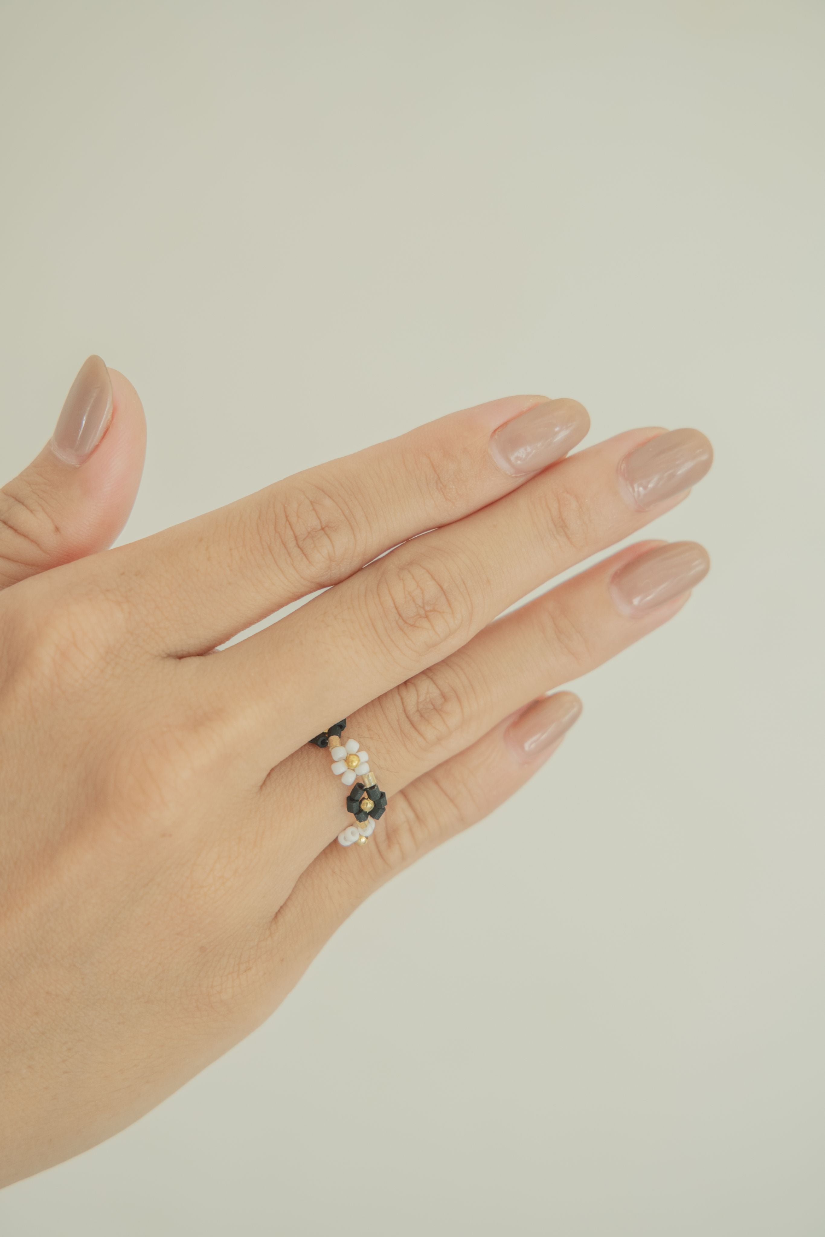 Flora Beaded Necklace and Ring Set
