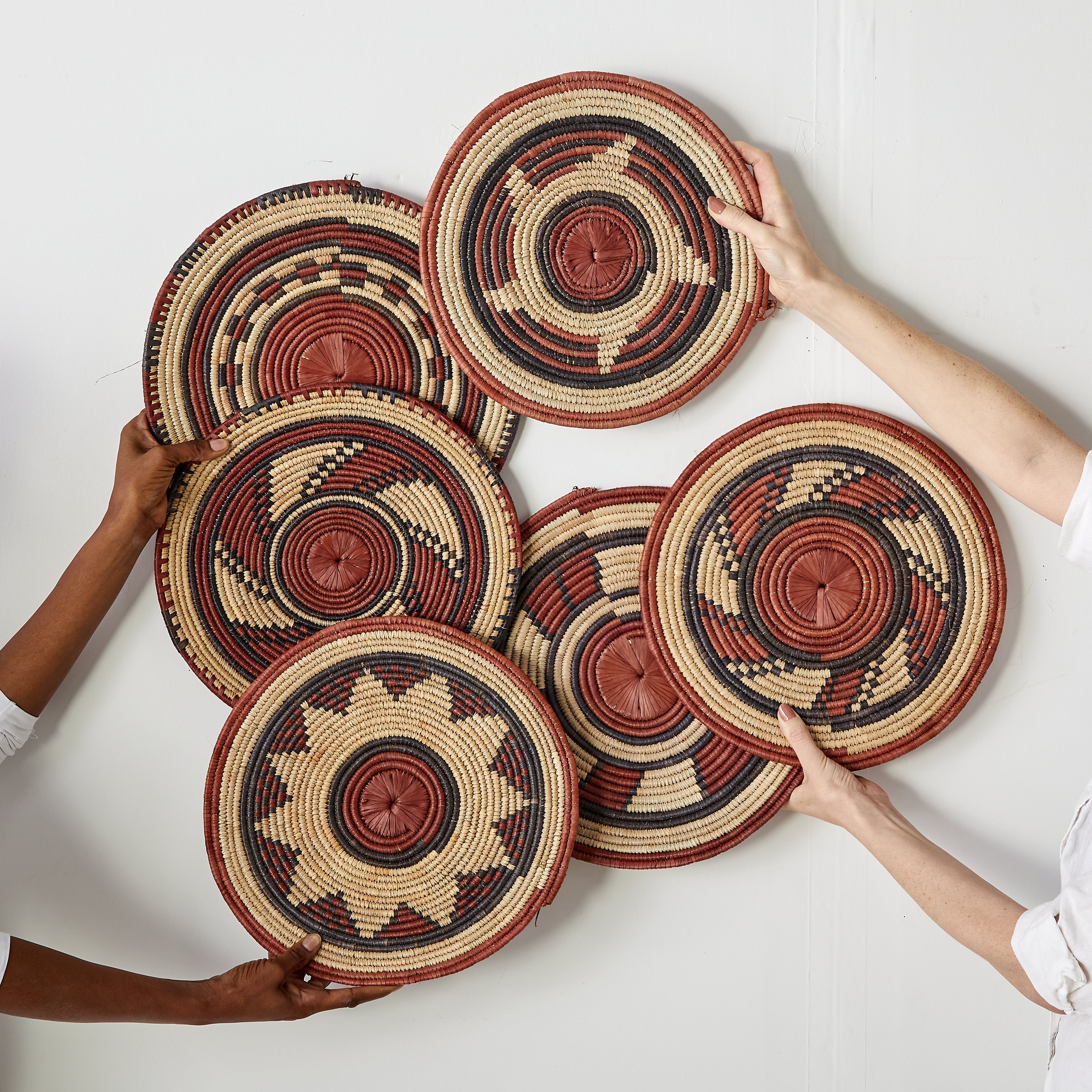 Volta Red Woven Placemat or Wall Art