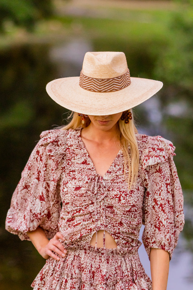Western Wide Brim Straw Sun Hat
