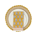 Marigold Raffia Placemats, Boho Round Natural Hand Woven Placemats, Table Mats for Dining Table