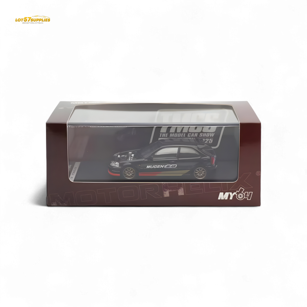 Motorhelix Honda Civic EK9 MUGEN Malaysia Limited Edition - Black 1:64