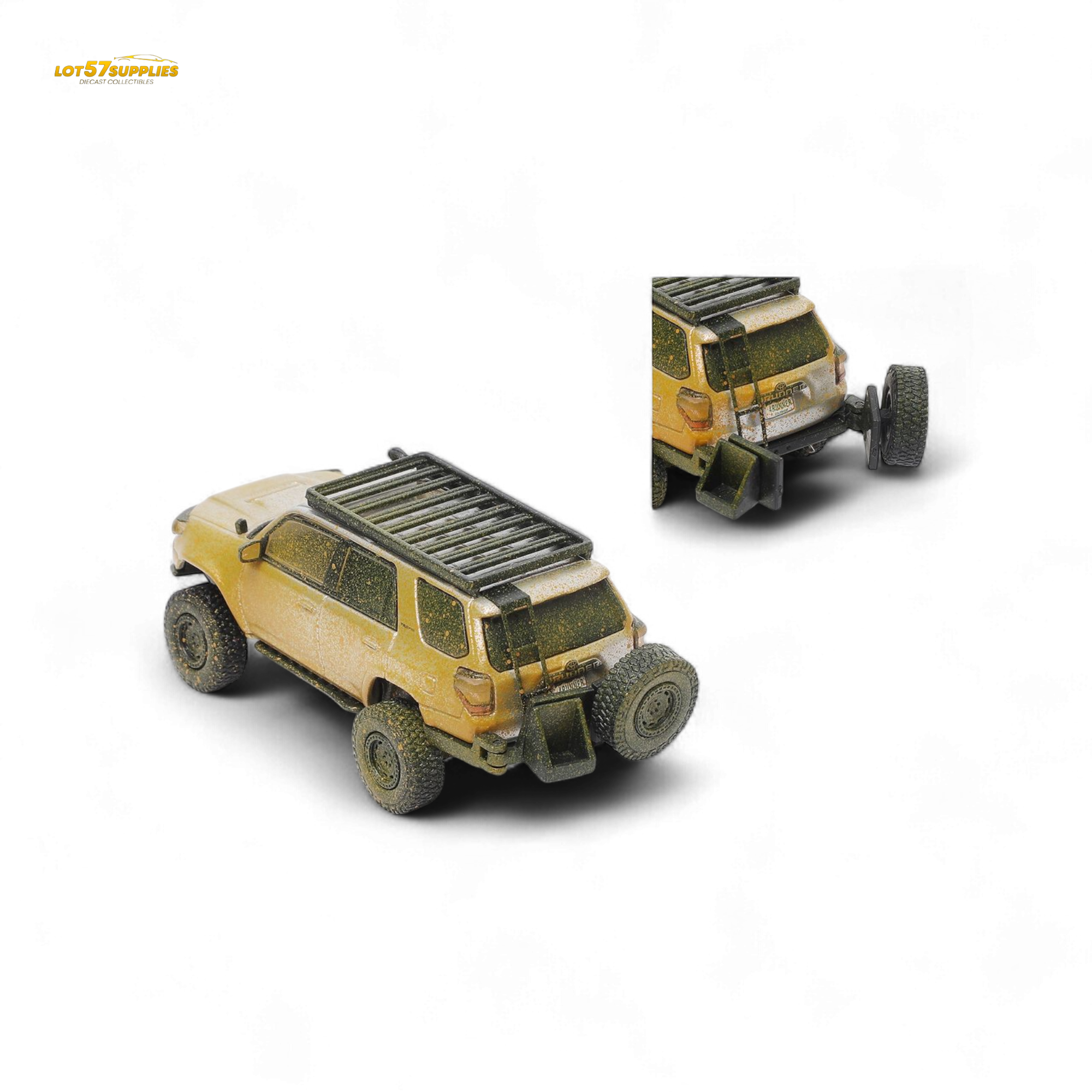 GCD Toyota Speed Master Silver Muddy 4 RUNNER – Silver Muddy 1:64