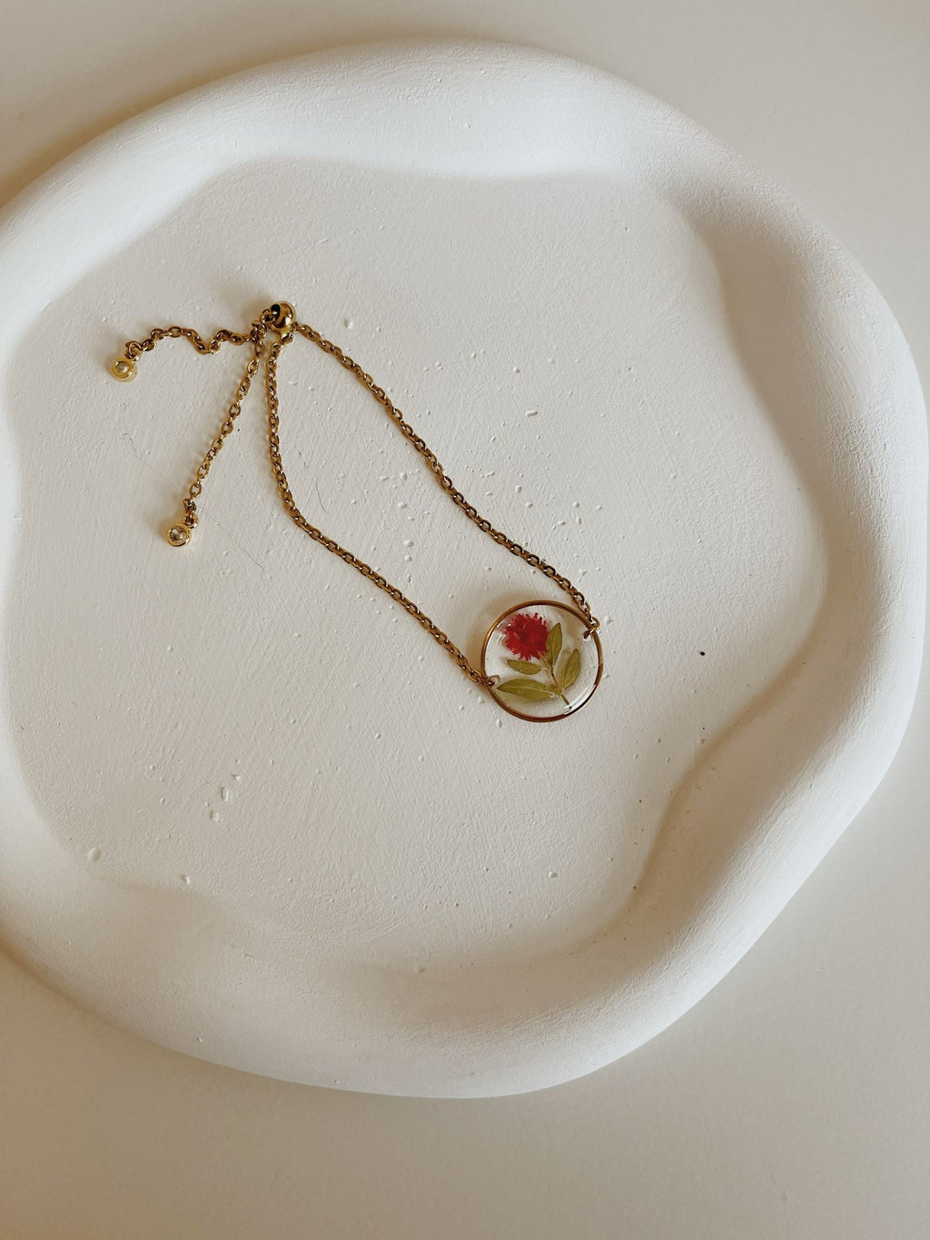 Wildflower Gold Bracelet Large Pendant