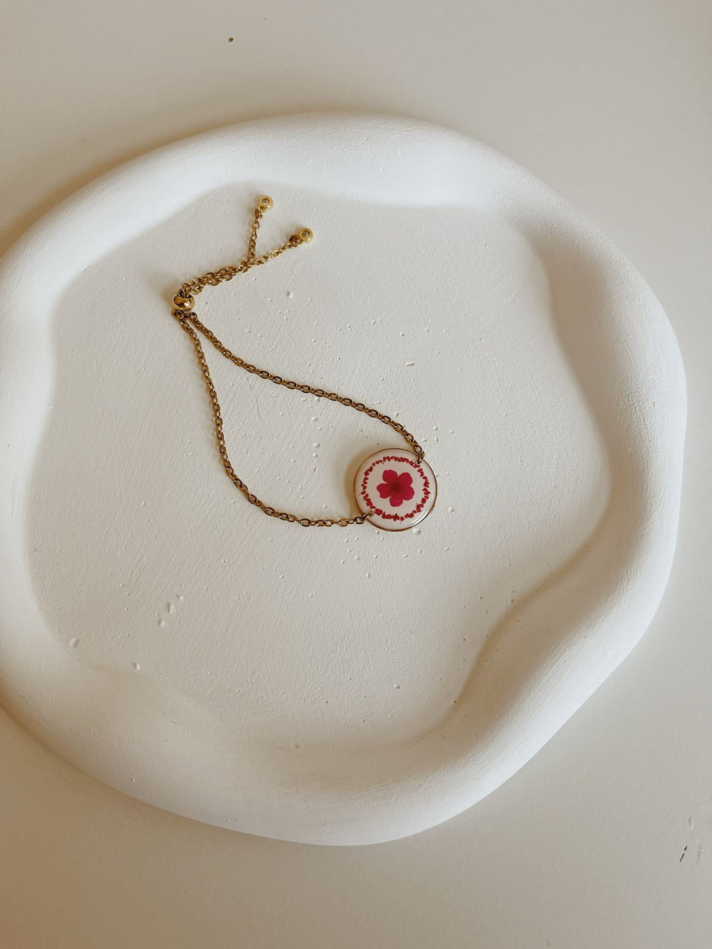 Wildflower Gold Bracelet Large Pendant