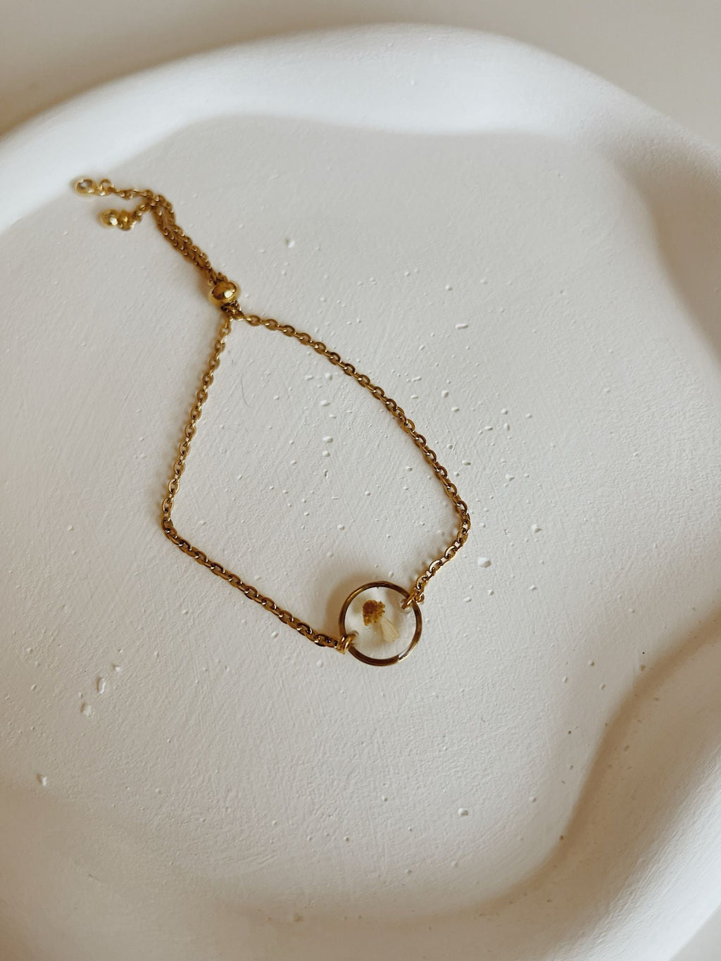 Wildflower Gold Bracelet Small Pendant