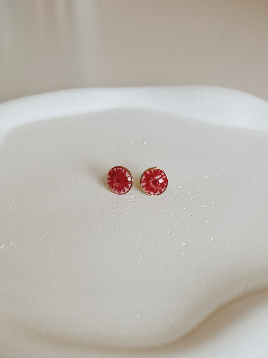 Wildflower Gold Stud Earrings