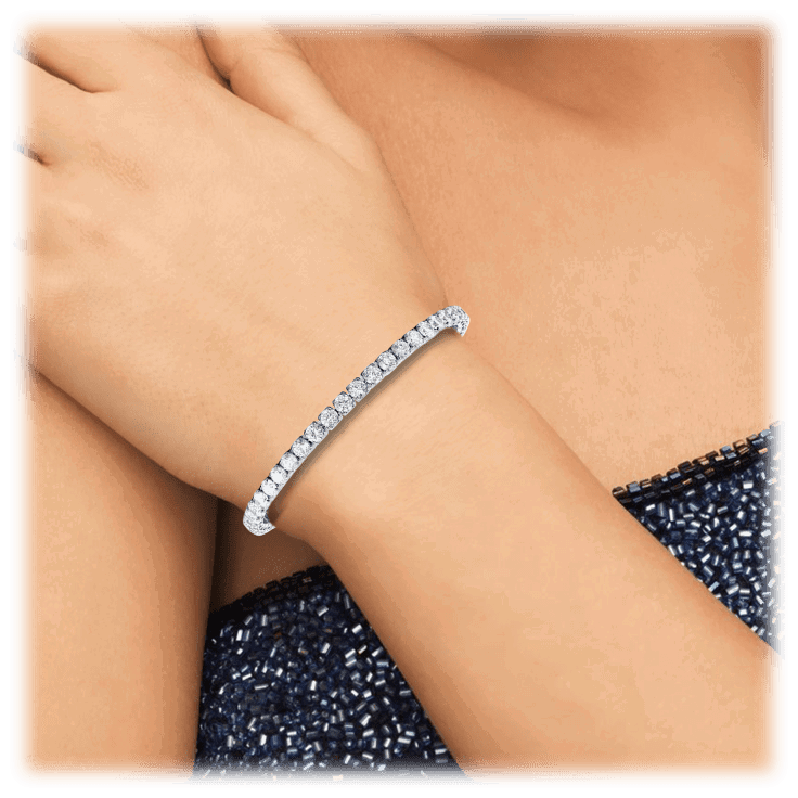 Amelia Cubic Zirconia Single Row Tennis Bracelet