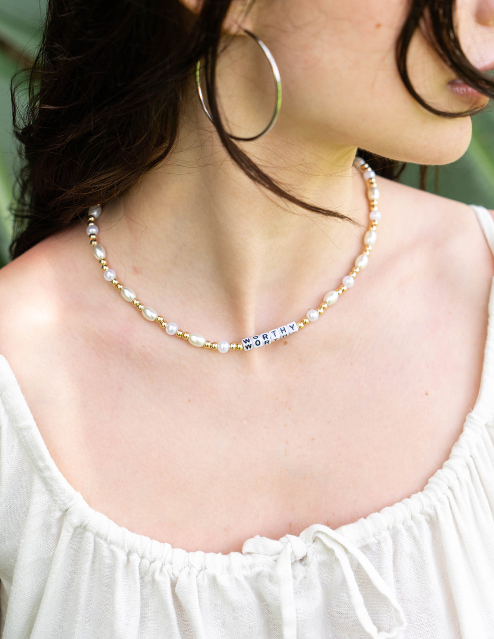Worthy Letter Necklace