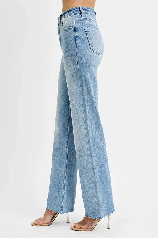 Tummy Control Rise Straight Leg RISEN Jeans