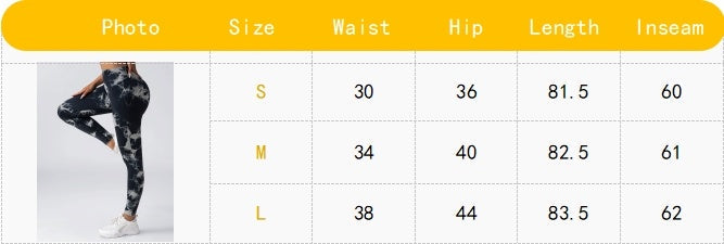 Women Scrunch Workout Leggings Butt Lifting High Waisted Yoga Pants - Seamless Tie Dye Booty Gym Tights