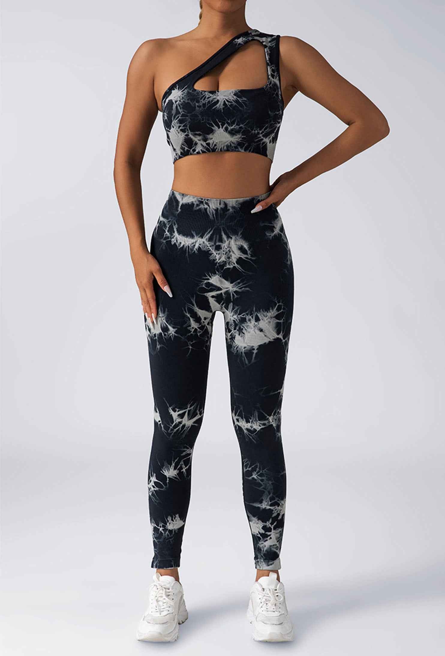 Women Scrunch Workout Leggings Butt Lifting High Waisted Yoga Pants - Seamless Tie Dye Booty Gym Tights