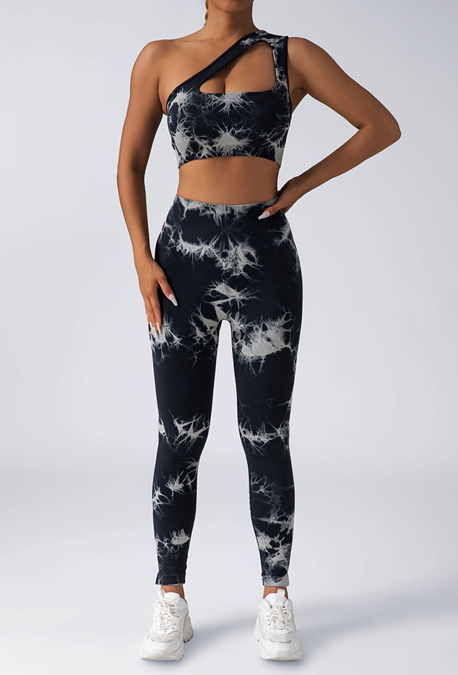 Women Scrunch Workout Leggings Butt Lifting High Waisted Yoga Pants - Seamless Tie Dye Booty Gym Tights