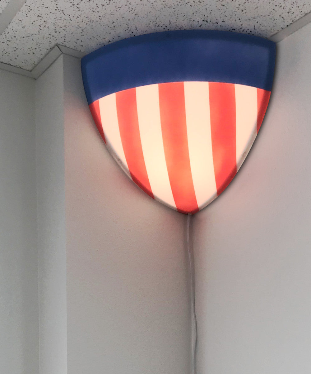 16"W Beacon Triangle Corner Light Plug-In Cord USA Design by Home Concept