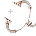 Bling Band Bracelet for Women | Compatible with Apple Watch Series 9/8/7/6/5/4/3/2/1 | Stainless Steel Dressy Metal Strap