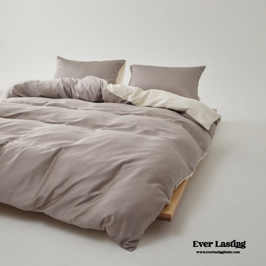 Adeline Pastel Silky Cooling TENCEL™ Bedding Set / Coffee