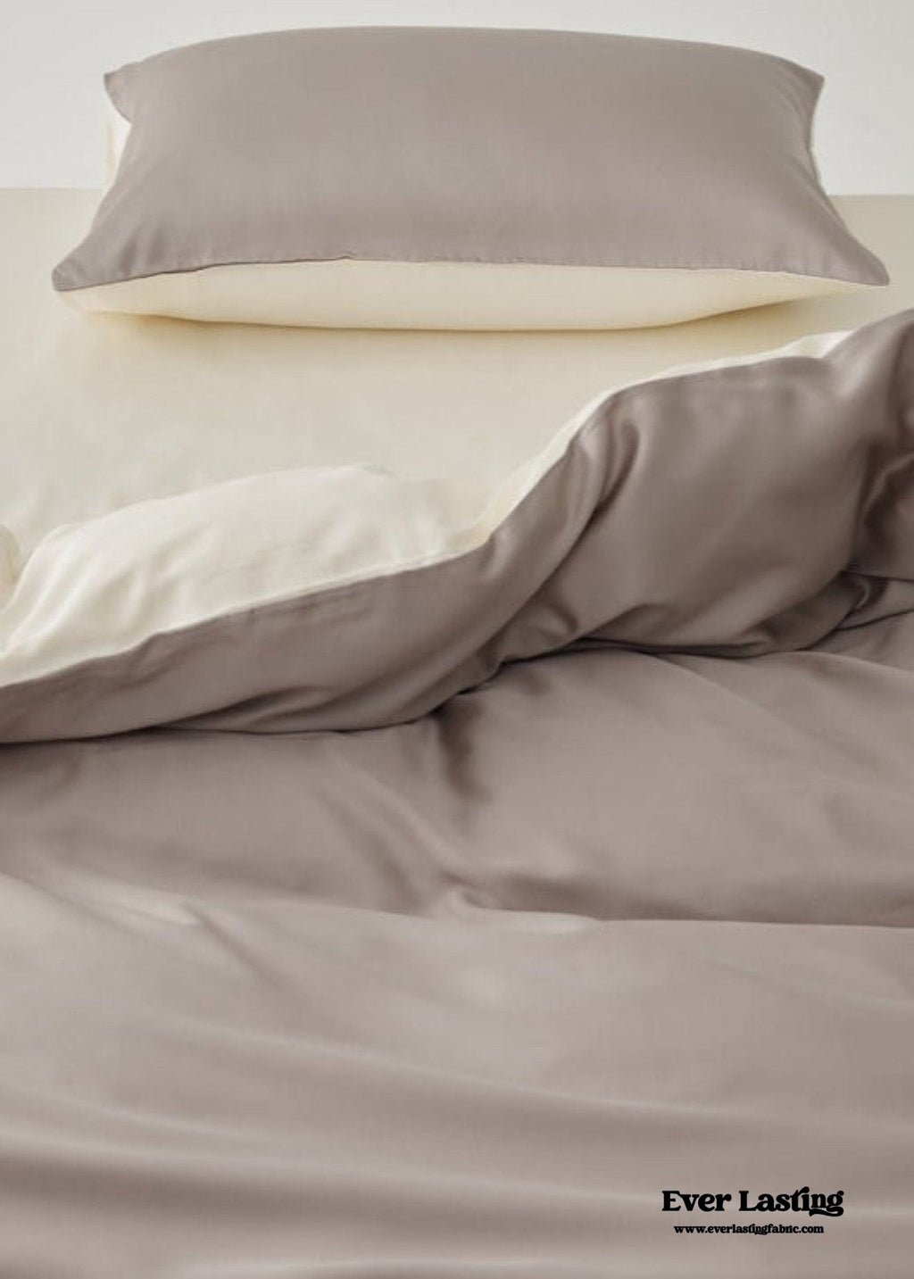 Adeline Pastel Silky Cooling TENCEL™ Bedding Set / Coffee