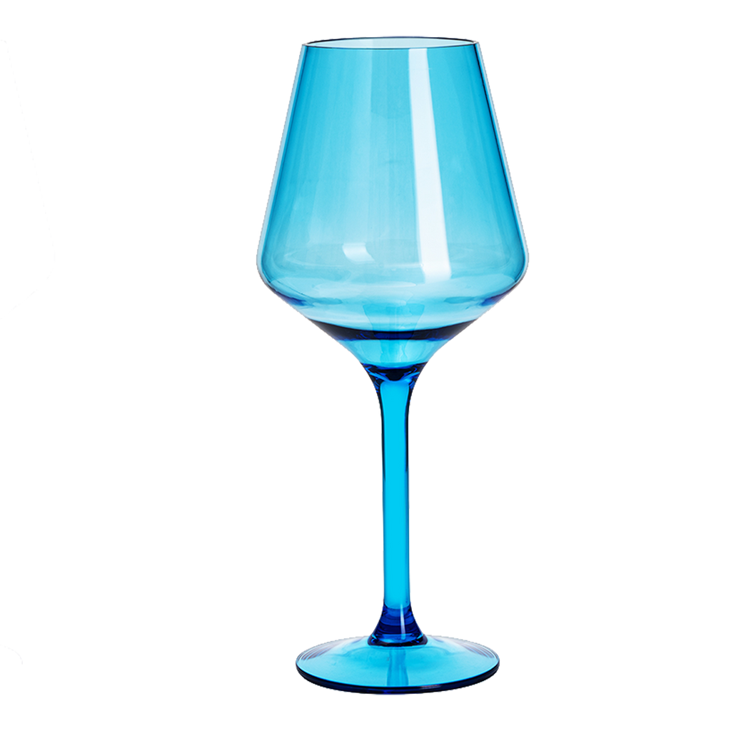 Saint Tropez Acrylic Stemmed Wine Glassware, Set of 2