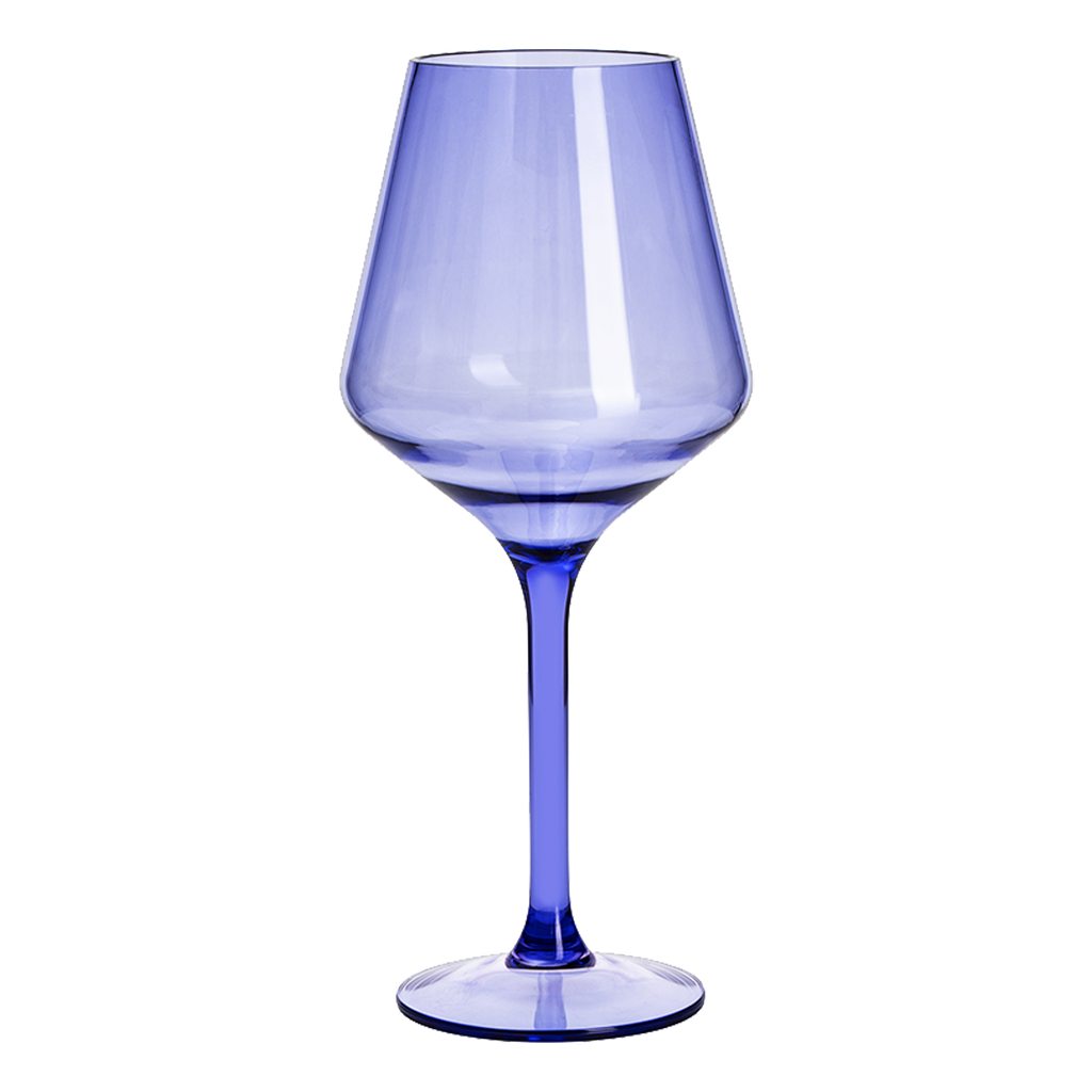 Saint Tropez Acrylic Stemmed Wine Glassware, Set of 2