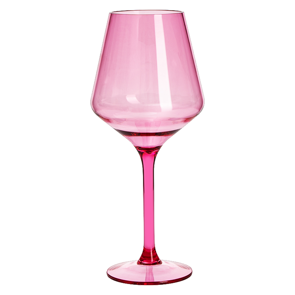 Saint Tropez Acrylic Stemmed Wine Glassware, Set of 2