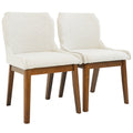 Ellis Dining Chair Set of 2 - Beige Linen
