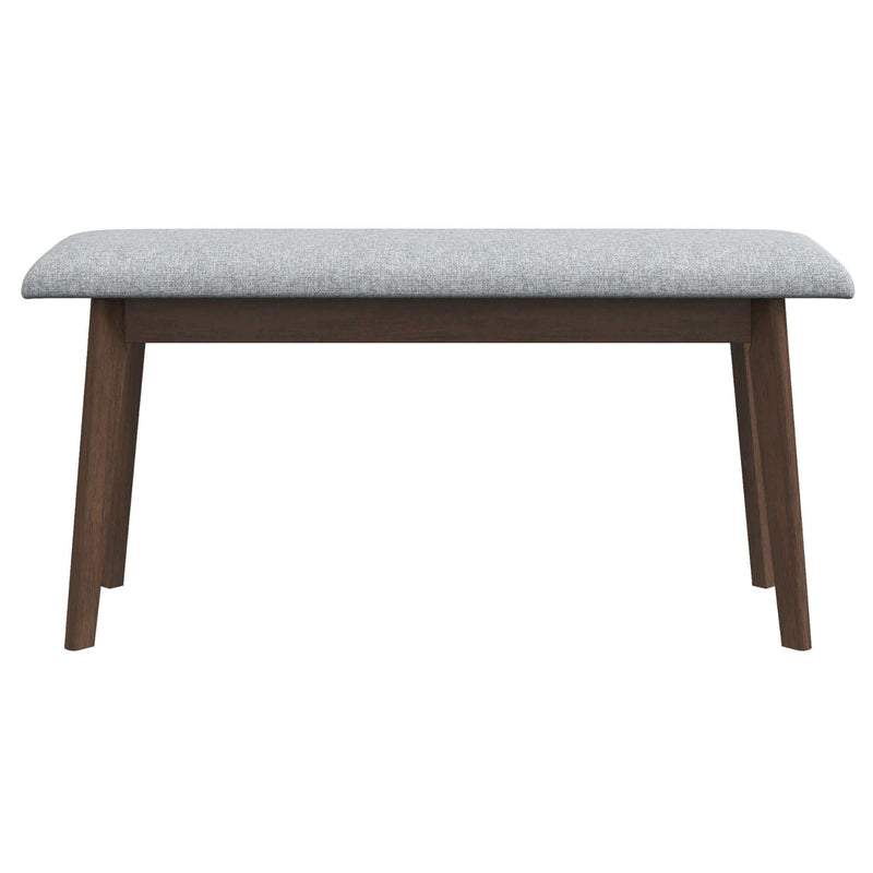 Carlos Fabric Upholstered Solid Wood Bench 47