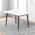 Levi Modern Style Solid Wood Rectangular Dining Kitchen Table 47"