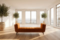 Addison Large Burnt-Orange Velvet Sofa