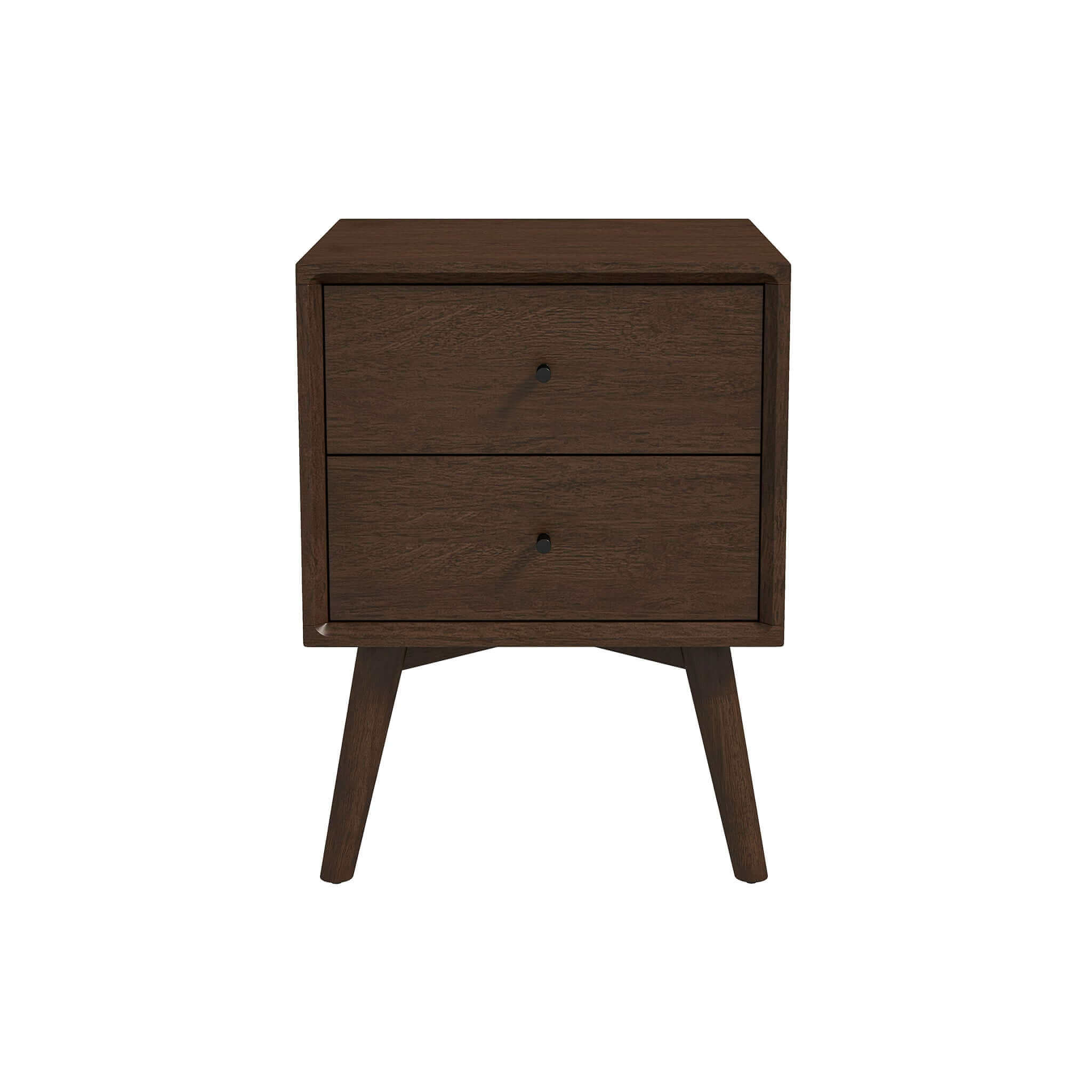 Caroline Walnut Night Stand 2-Drawer