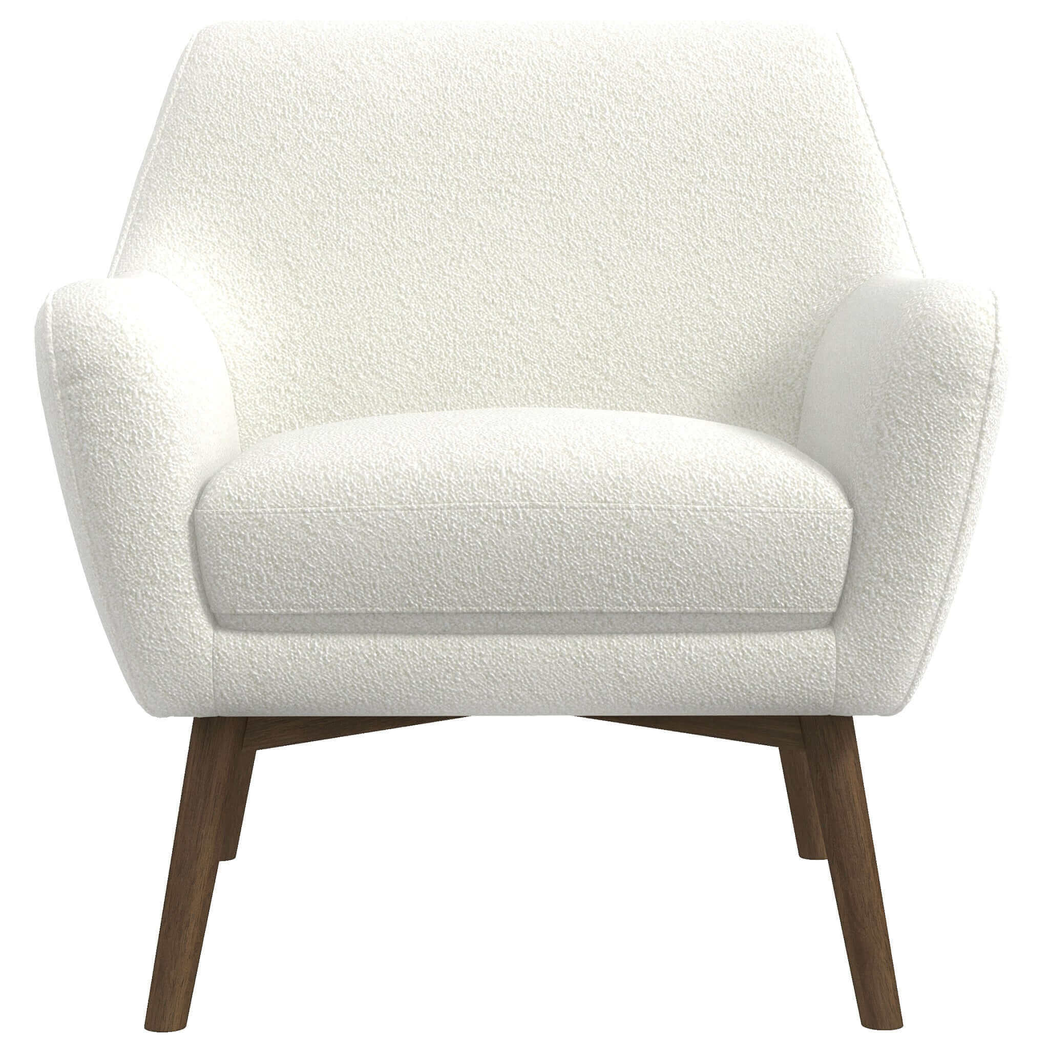 Panom White Boucle Lounge Chair – Luxury Modern Seating – Curated by S