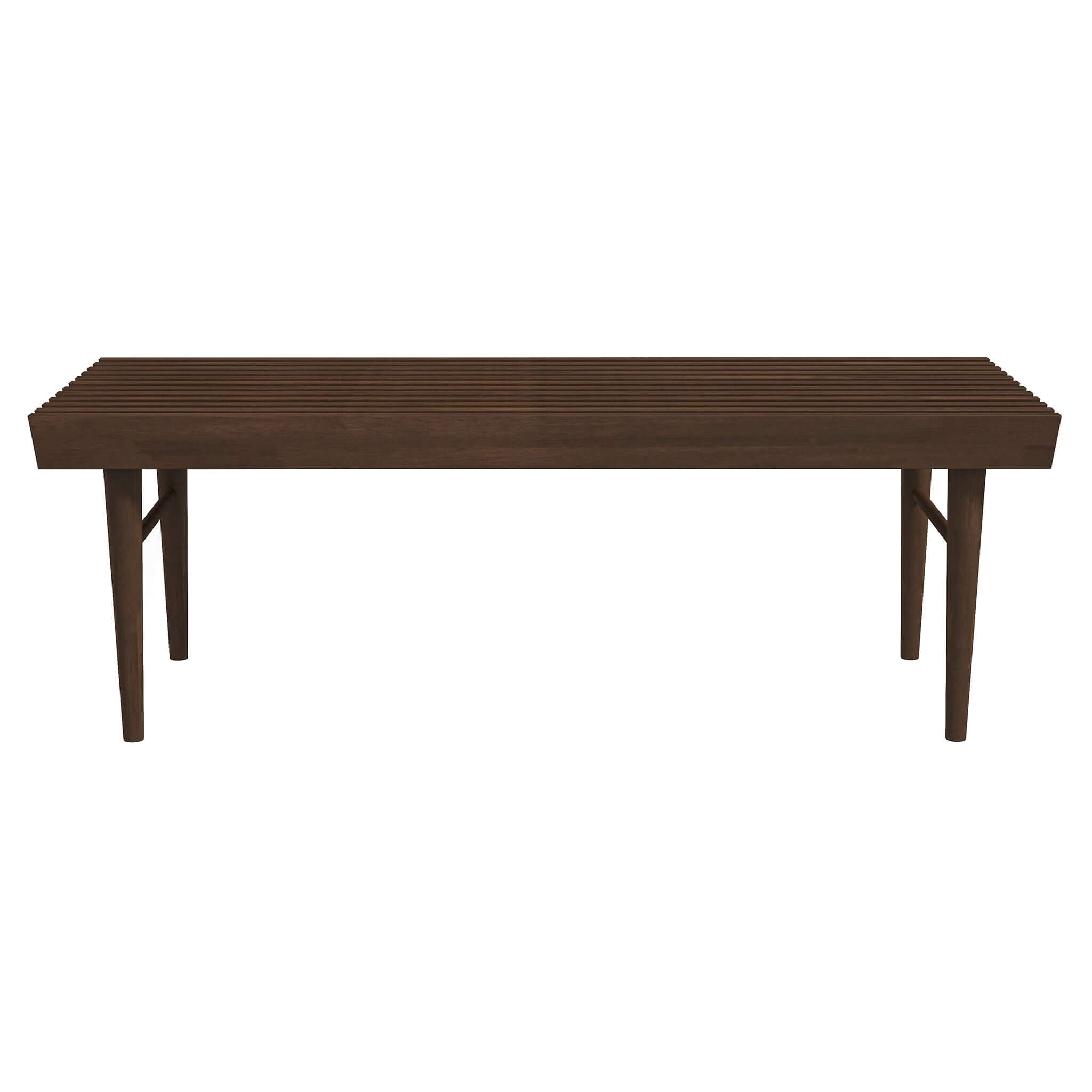 Mia Mid Century Modern Solid Wood Bench – Luxury Modern Seating – Cura