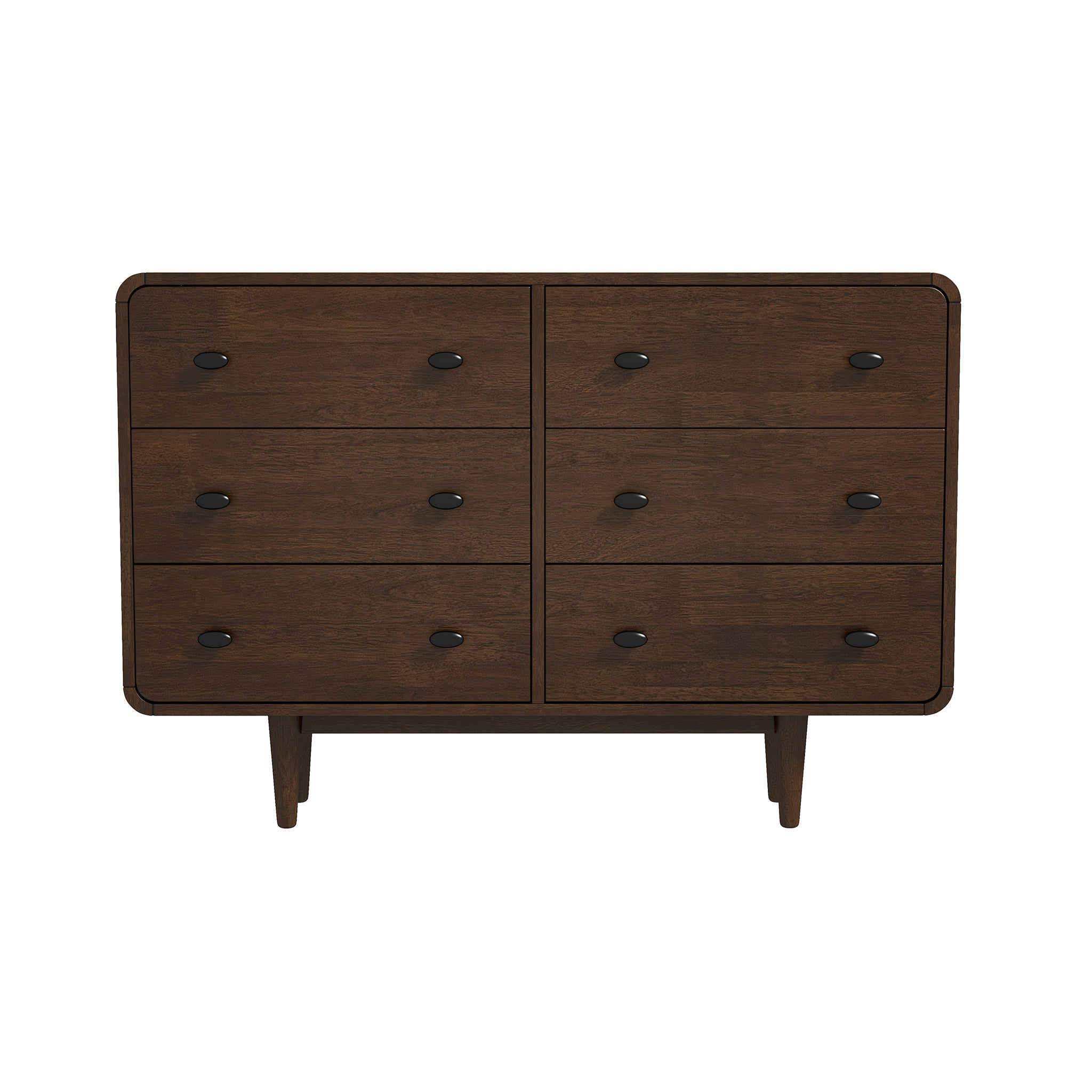 Alexa Mid Century Modern Dresser 6 Drawers – Designer Dresser – Curate