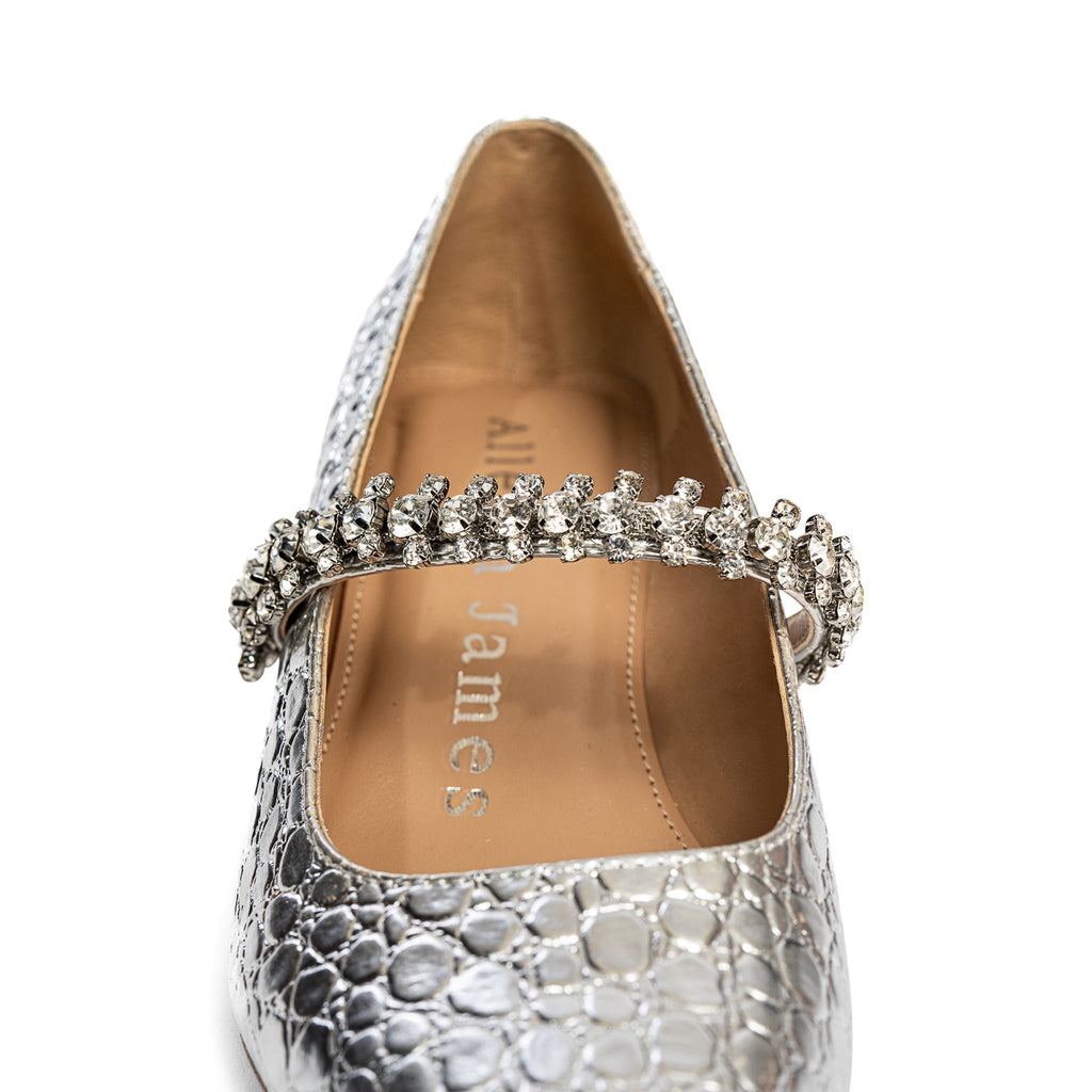 Antonella Embossed Leather Pump