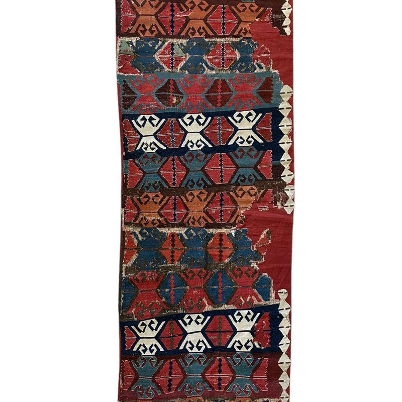 19th C Antique One Of A Kind Anatolian Rug Fragment Collector Special, Turkish rugs